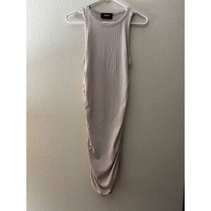 Cider Ribbed Tank‎ Bodycon Dress Sleeveless Beige Casual Womens Size S
A742